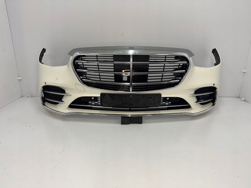 фото №1, Бампер передний mercedes s klasa w223 amg белый перламутр