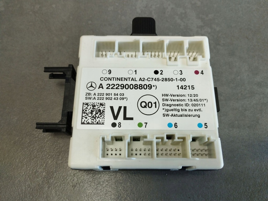 фото №1, Mercedes-benz s w222 2014 модуль дверь левый перед a2229008809