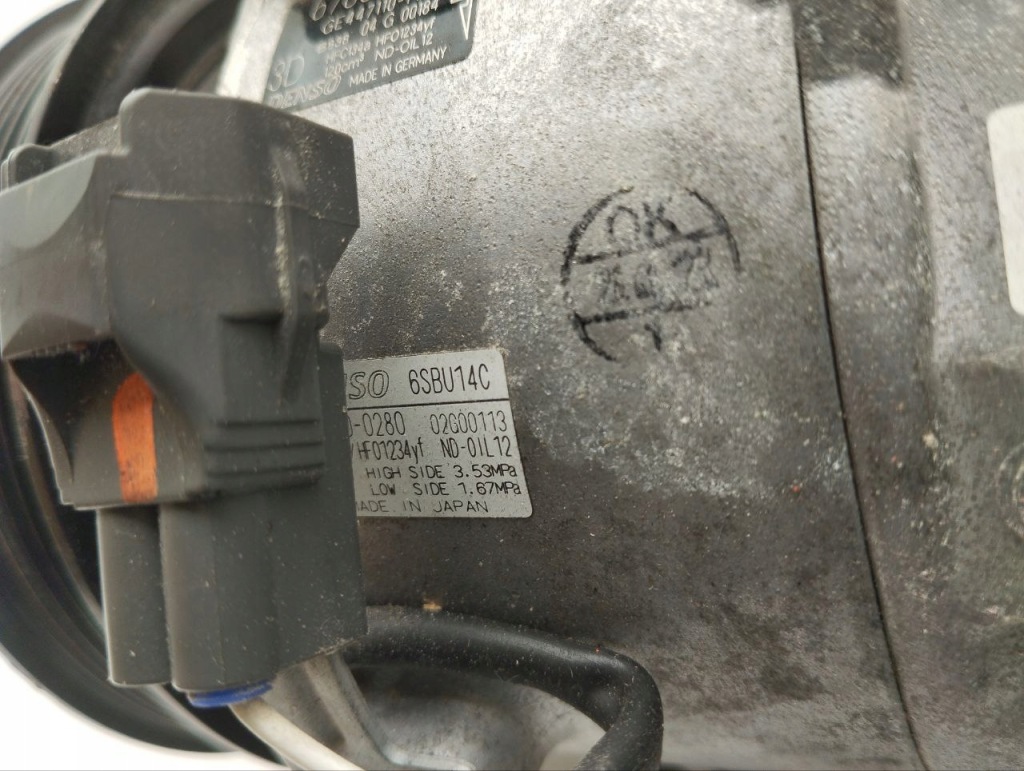 Компрессор, кондиционер maserati mc 20 cielo 2023 6ssbu14c Оригинал