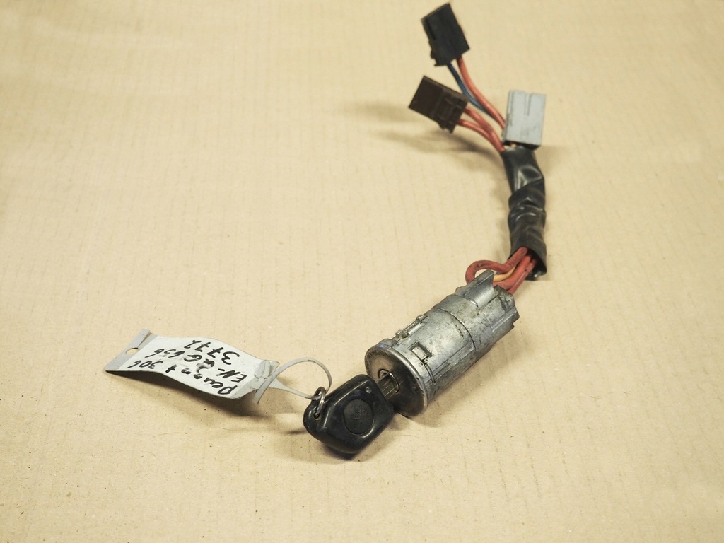 фото №6, Peugeot 306 замок запалювання з ключ 3-роз'єми оригінал