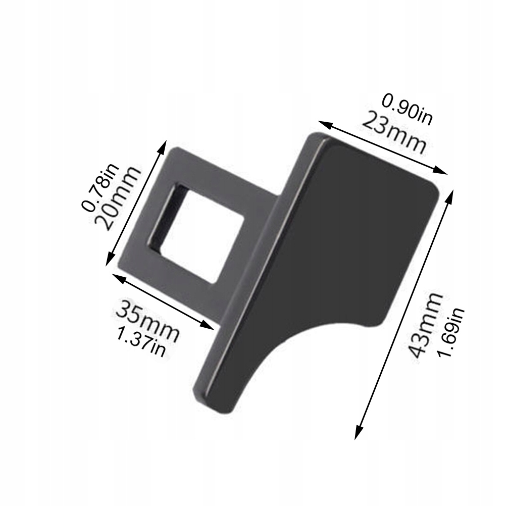 фото №12, 2 szt пряжка поперечина безпеки 43 23 35 mm