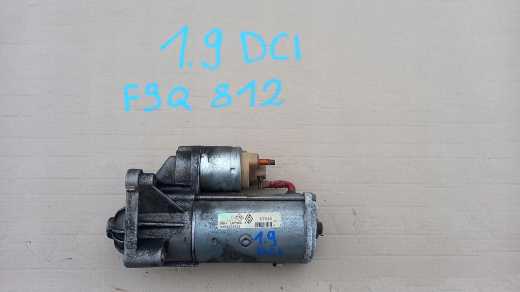 фото №1, Стартер renault espace iv megane ii scenic 1.9dci 02-22 8200331251 d7r49