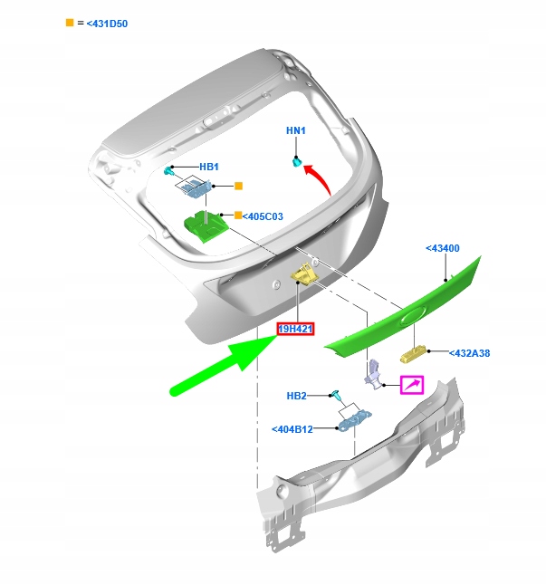 фото №8, Кронштейн камеры заднего вида ford focus kombi mk3 c346 2629663 оригинальный