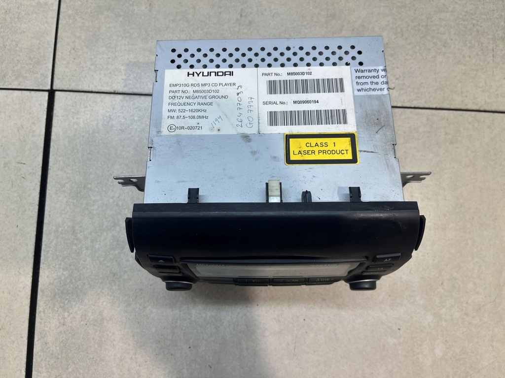 фото №4, Радио hyundai sonata iv v6 3.3 m85003d102