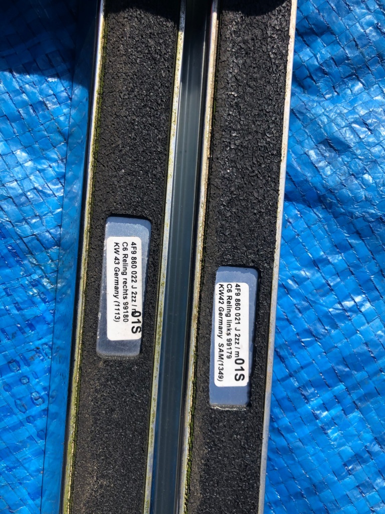 Audi a6 c6 рейлінги дахові 4f9860022j 4f9860021j Зі Шроту