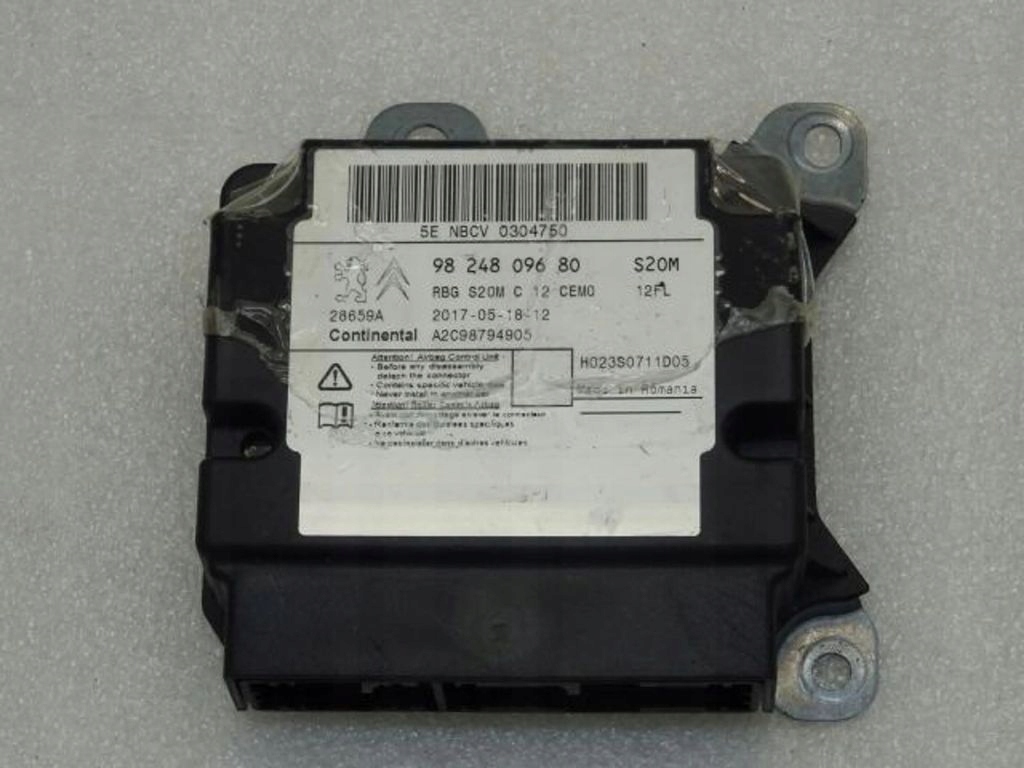 фото №1, Citroen c3 iii модуль датчик подушек подушка безопасности europa