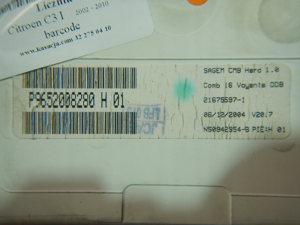 фото №5, Citroen c3 i 02-10 1,4 hdi счетчик приборы p9652008280h 262619km