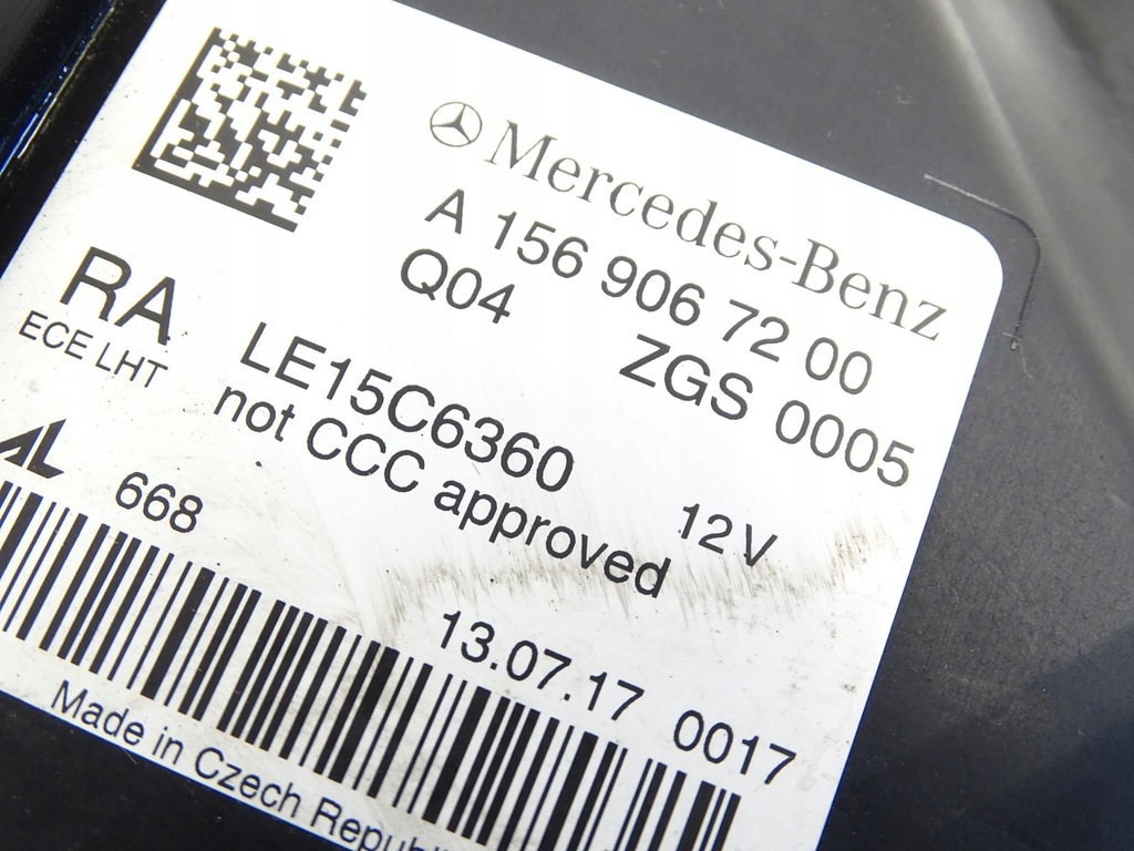 фото №8, Лампа правая перед передняя mercedes x156 full led a1569067200