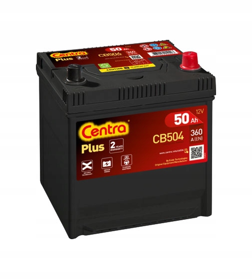 фото №1, Акумулятор centra plus 12v 50ah 360a p+ cb504