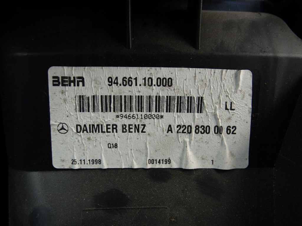 фото №9, Mercedes w215 w220 обігрівач eu a2208300062