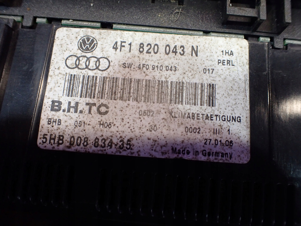 фото №6, Audi a6 c6 04- панель обдув кондиціонера кліматронік 4f1820043n 4f0910043