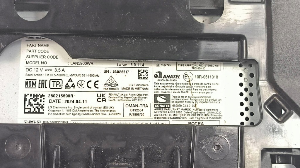 Радіо радіопрогравач 280216590r dacia jogger рестайлінг в Україні