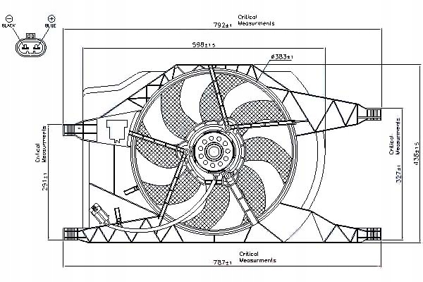 Вентилятор радіатора з корпус renault clio 2 e Ціна