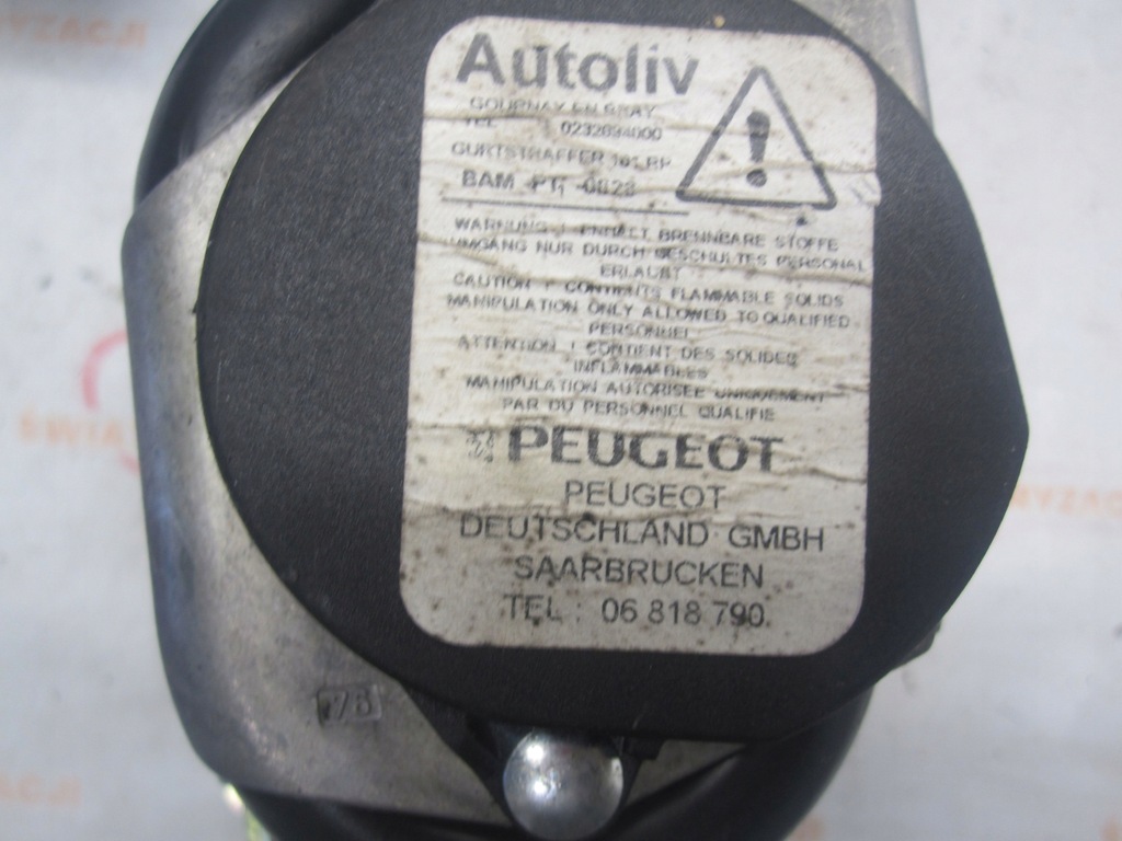 фото №6, Peugeot 208 i 13r pas безпеки лівий 98029984xx