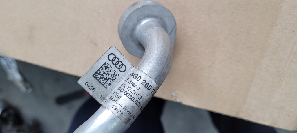 фото №7, S6 c7 4g lift шланг кондиціонера 4.0 tfsi 4g0260707cd s7 4g