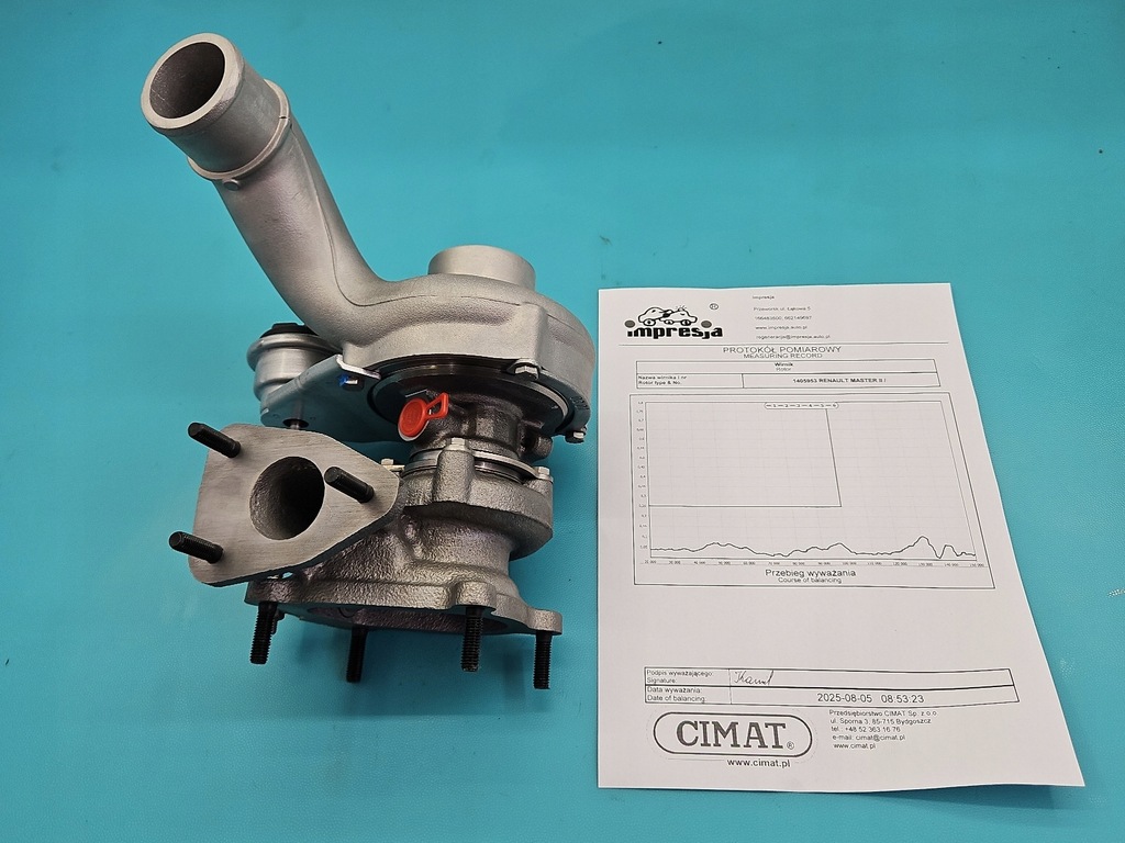 фото №1, Турбонагнітач відновлена renault master ii 2.5 dci 120km