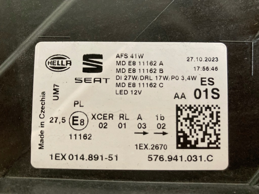 Seat ateca рестайлінг  575 фара передня ліва full led 576941031c в Україні