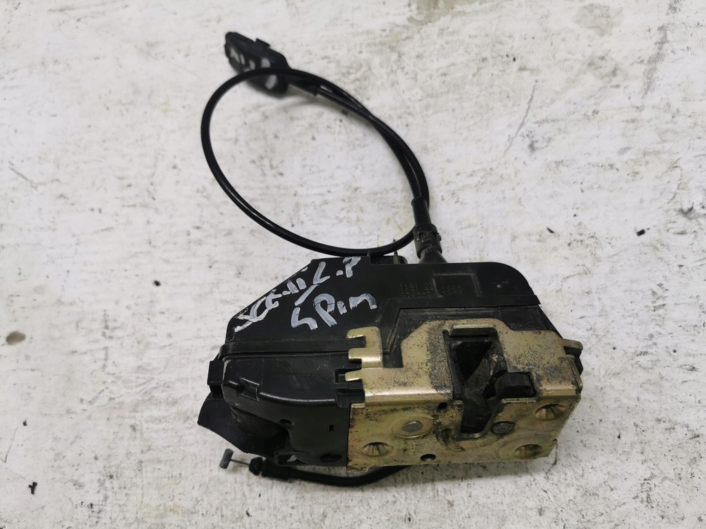 фото №2, Замок дверь левый перед 4 pin renault scenic ii eu