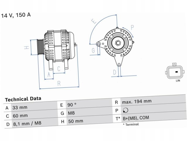 фото №2, Генератор renault grand scenic iv 1.2-1.6 koleos ii 2.0