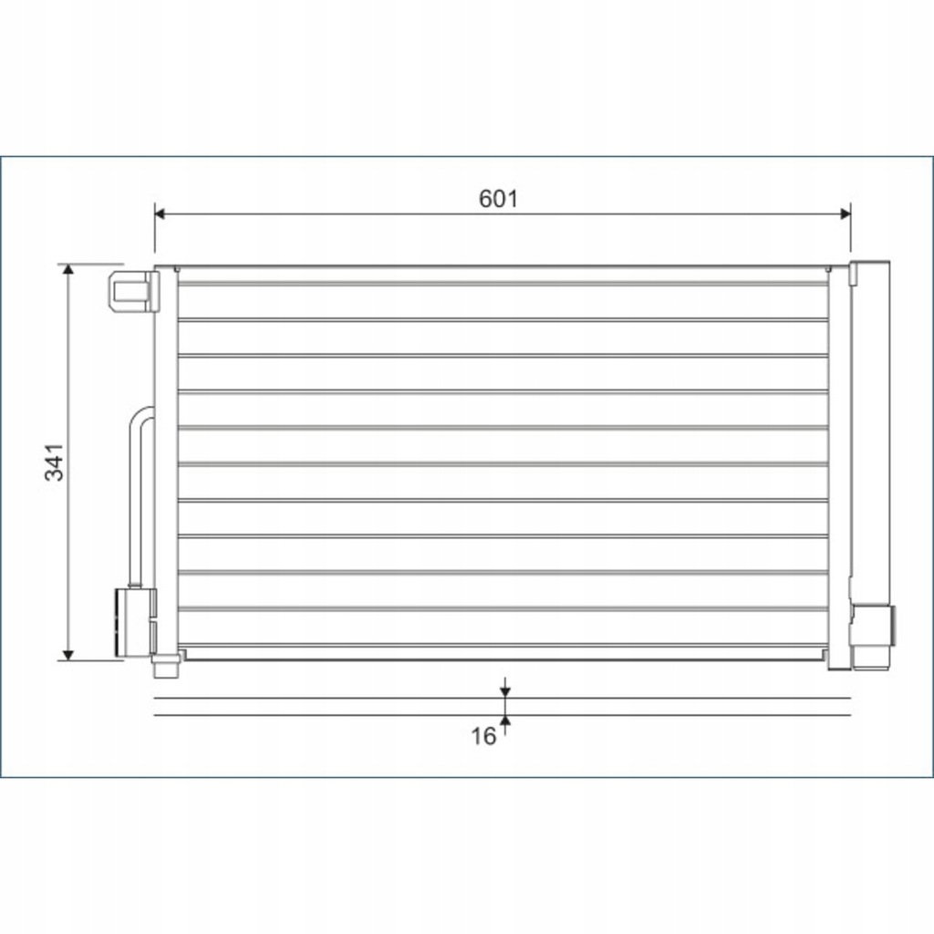 фото №12, Радіатор кондиціонер peugeot bipper 07- 1.4 hdi d