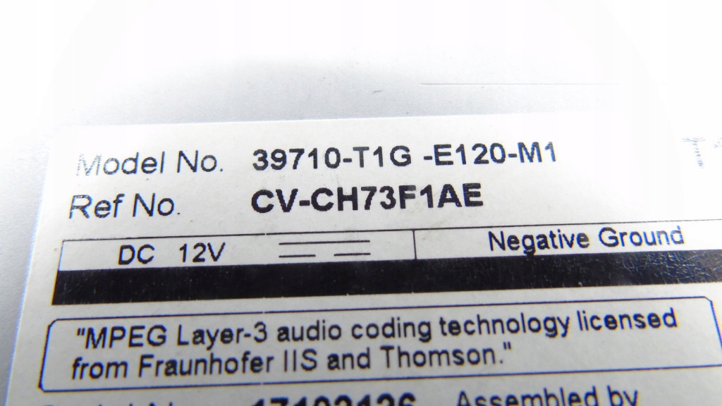 фото №6, Дисплей экран honda cr-v crv iv 39710-t1g-e120-m