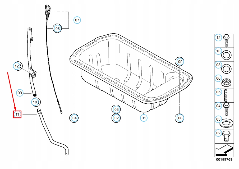 фото №1, Трубка напрямна щуп оливи двигуна mini cooper clubman r55