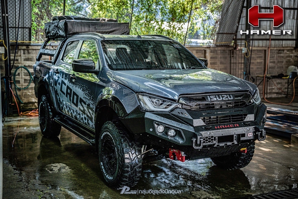 фото №11, Бампер передній сталевий offroad hamer king isuzu d-max 2020-2024