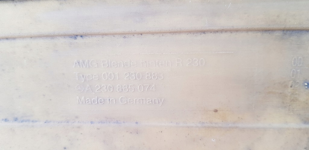 фото №9, Mercedes sl r230 amg молдинг спойлер бампера dyfuz