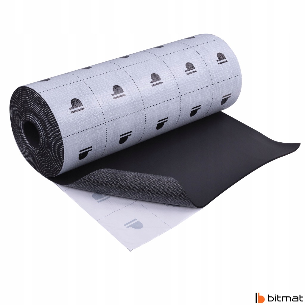 Пена kauczukowa bitmat samoprzylepna изоляционная акустическая 6mm 10x100cm Оригинал