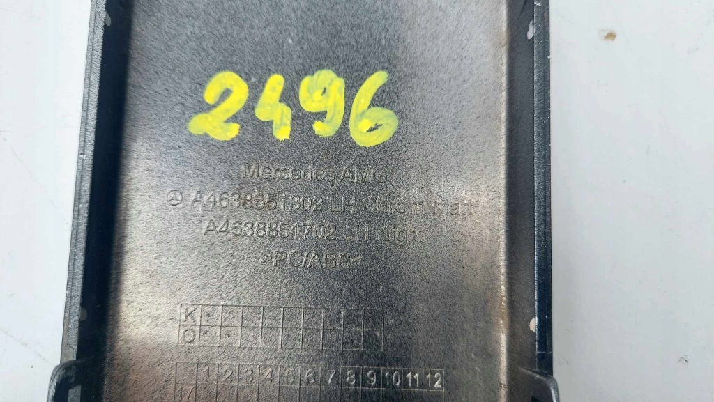 Mercedes g klasa w463 рестайлинг  19- g63 amg заглушка бампера левая перед 2496 Недорого