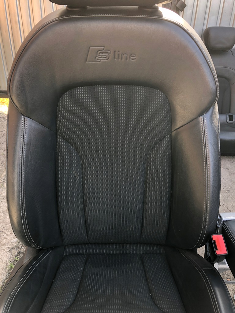 фото №6, Q3 8u 2010-2018r s-line сиденья кожа+ материал speed обшивки дверь комплект