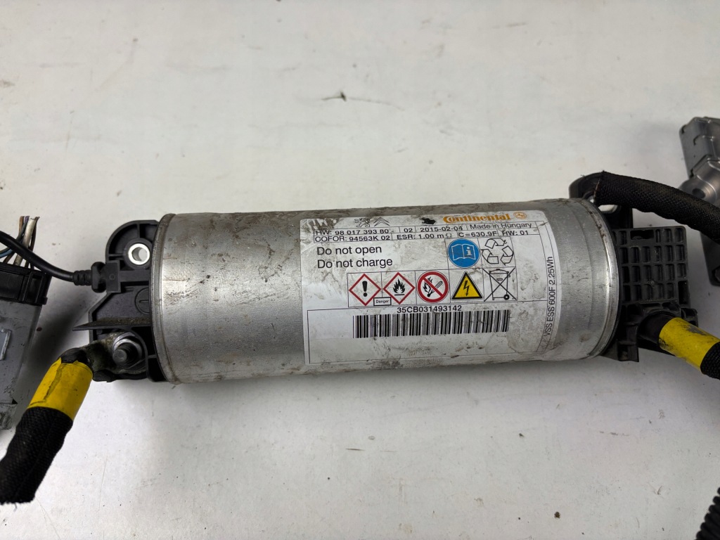 Бортовий комп'ютер конденсатор старт-стоп 9802096780-04 Ціна