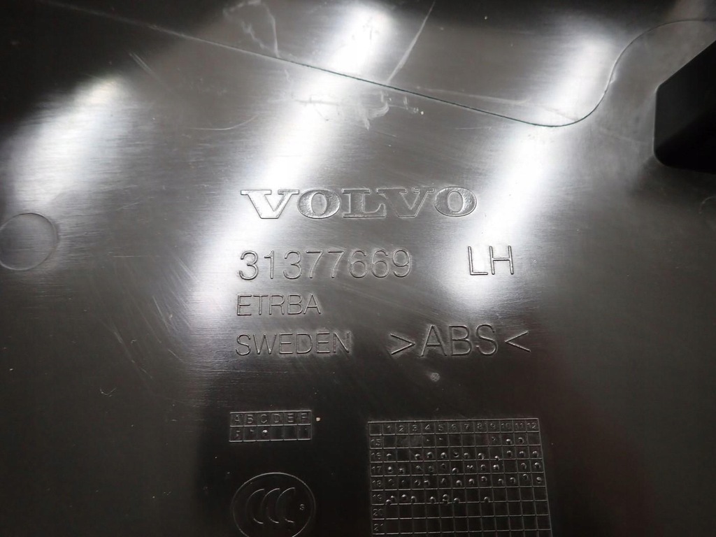 фото №7, Пластик защита стойка порог левая 31377669 volvo v90 ii 19r