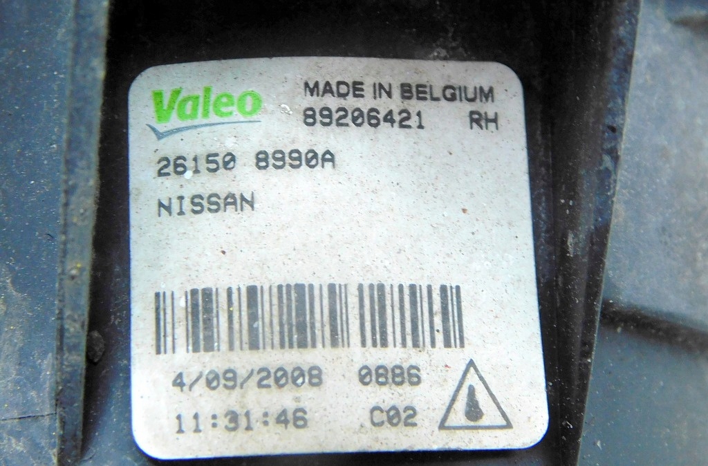 фото №7, Nissan micra k12 1.2 65km 08r лампа противотуманная противотуманная фара правый 261508990a