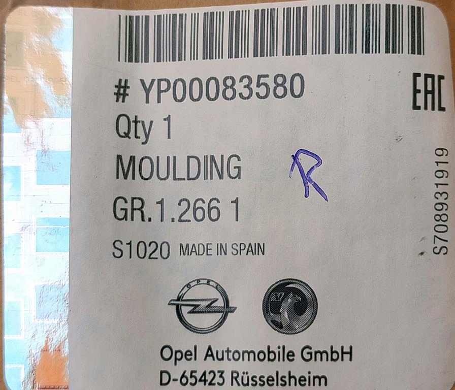 фото №11, Молдинг хром решётка решетка opel grandland x nowe правая левая