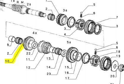 фото №9, Колесо зубчасте 4 передача fiat coupe оригінальний номер 7764754