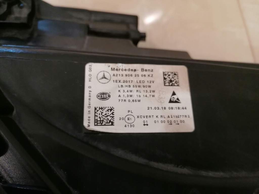 фото №9, Лампа mercedes e-klasa w213 multibeam перед левая