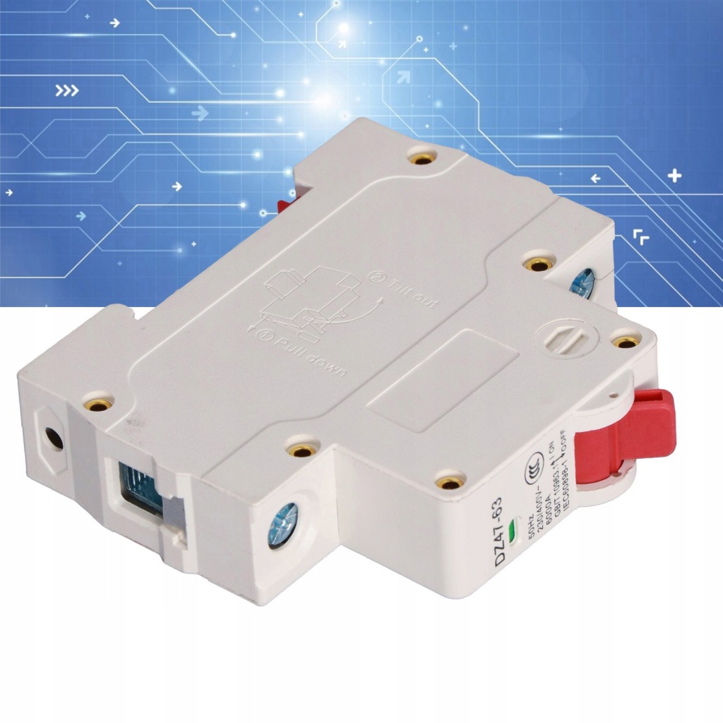 Вимикач 1p mini air switch mcb przeciążenie Зі Шроту