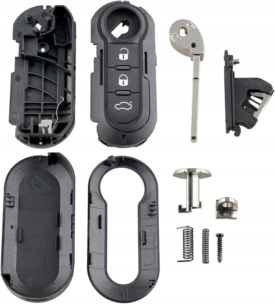 фото №7, Корпус na ключи автомобильные, 2 штуки, 3 кнопки fiat punto evo bravo