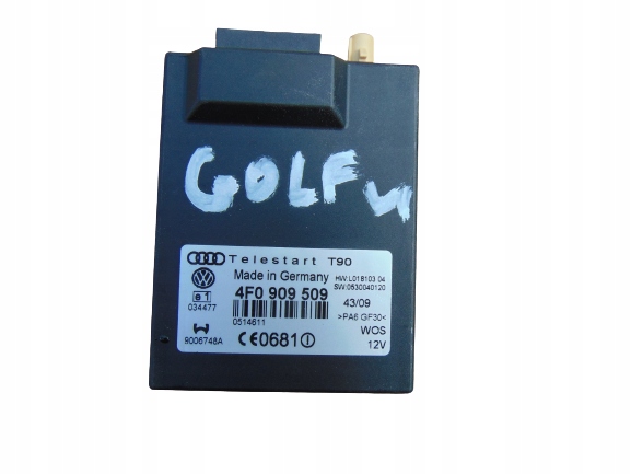 фото №1, Блок управления webasto vw golf vi 4f0909509