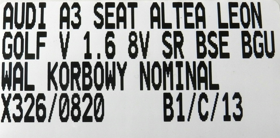 Wał коленчатый номинал vw seat audi 1.6b 8v bse bgu Цена