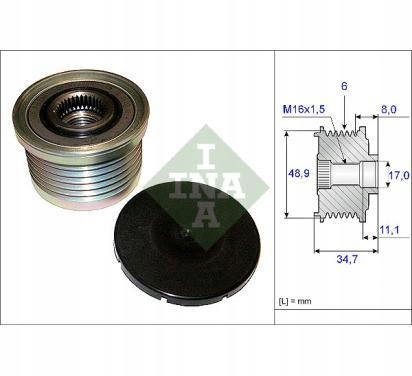Ina шкив генератора renault laguna 2 1.9 Цена