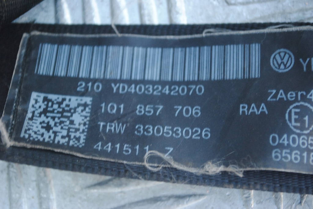 фото №6, Ремені безпеки перед комплект 1q1857705, 1q1857706 vw eos