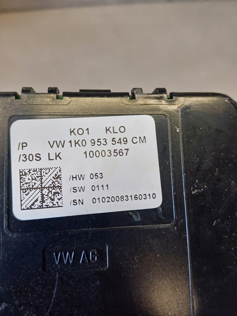 фото №4, Модуль kąta поворота vw , audi nr. 1k0953549cm