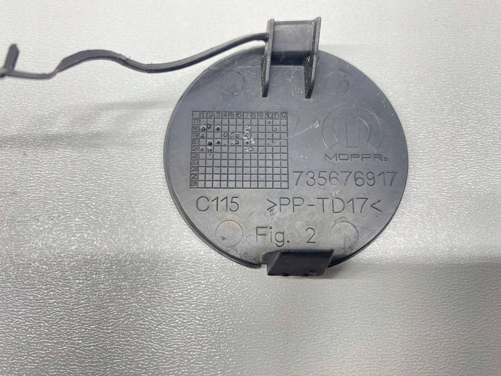 фото №3, Заглушка крышка бампера фаркоп перед jeep renegade 2018-