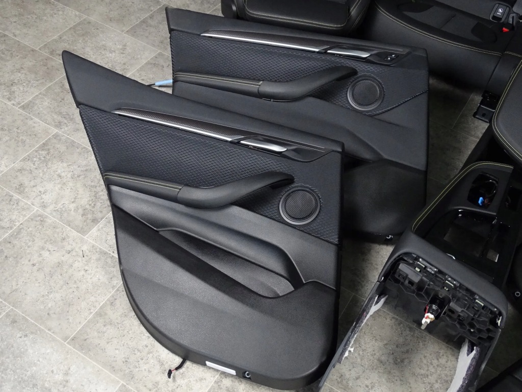 фото №9, Сидіння заднє сидіння обшивки салон середина bmw f39 x2 m-pakiet жовта nić шкіра new