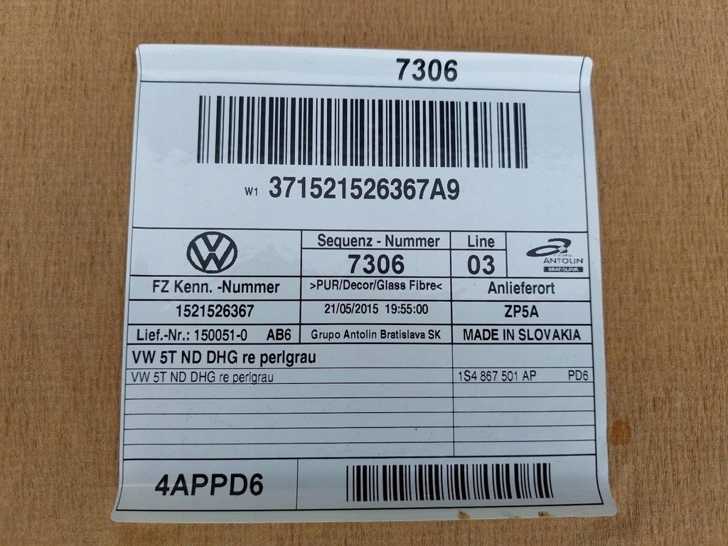 фото №14, Потолок skoda citigo i 1s4867501ap 6q0947105m