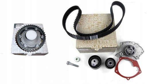 фото №8, Renault оригинальный номер 119a06559r насос водяная + набор ремень распределительного вала