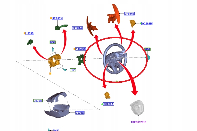 фото №1, Ford ranger iv воздуховод мультифункция