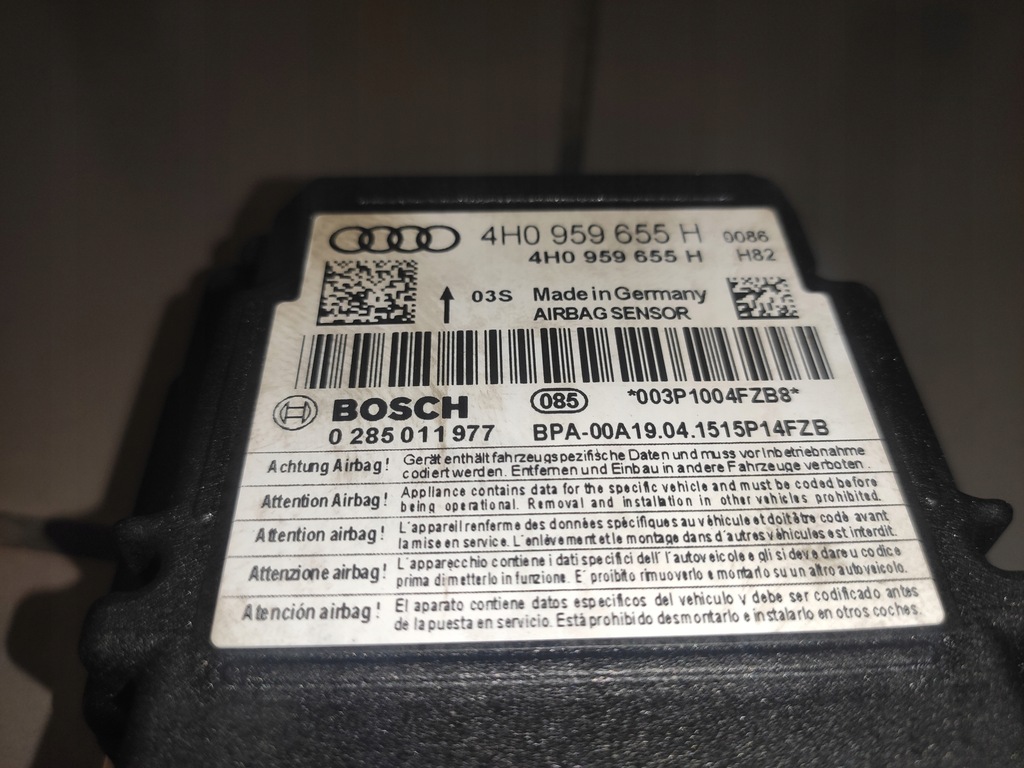 фото №9, Audi a7 4g 4g8 lift a6 c7 s7 модуль подушка безпеки подушок оригінал справний